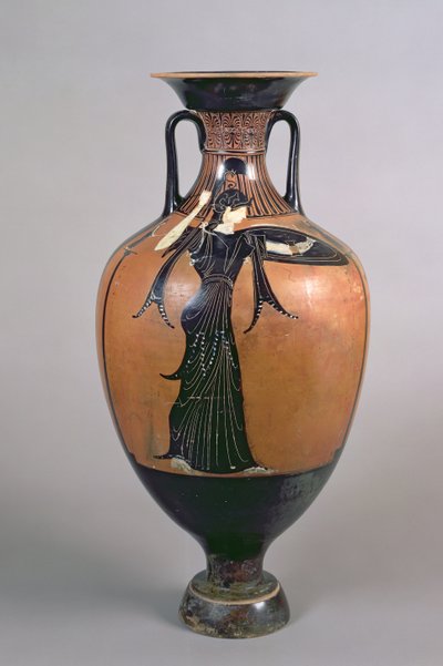 Attic Black-figure Panathenaic Prize Amphora, Depicting Athena Promachos by Greek